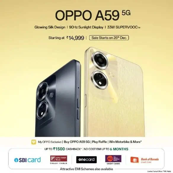   OPPO A59 5G അനാവരണം ചെയ്തു
