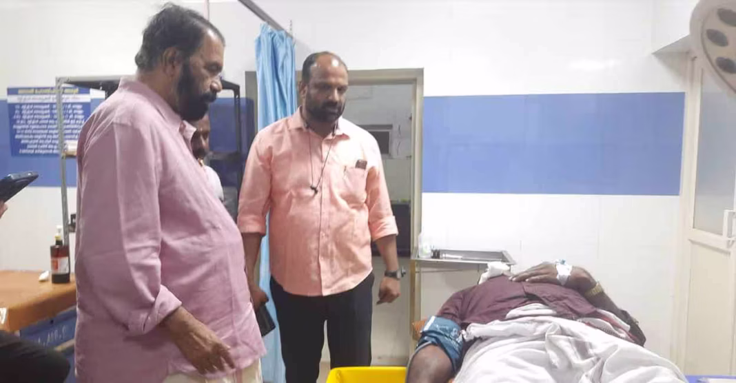 Minister Sivankutty Staff Car Accident