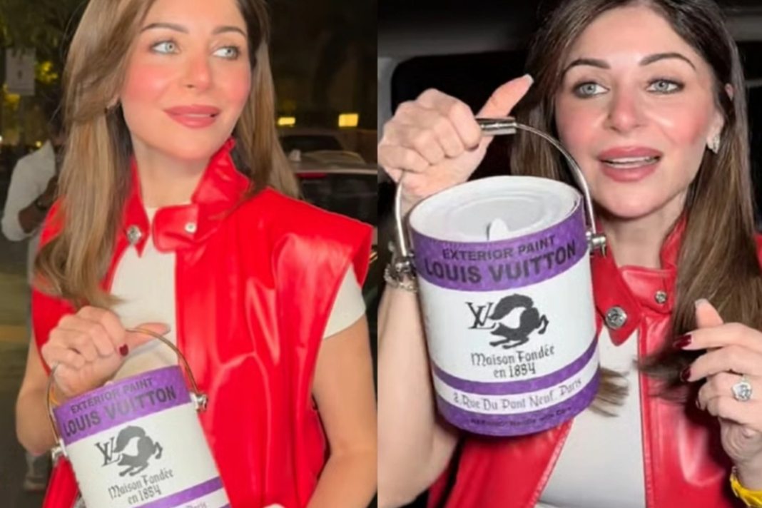 Kanika Kapoor Louis Vuitton Paint Can Bag