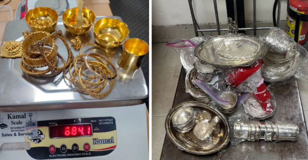Delhi Customs Seize Gold Silver
