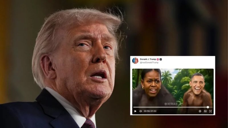 Donald Trump Obama ape video controversy