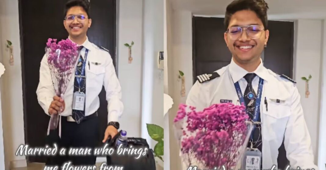 pilot who brings flowers