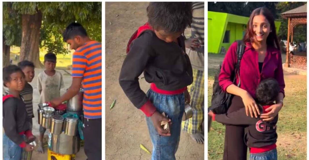 Girl buys Bhel Puri for Influencer