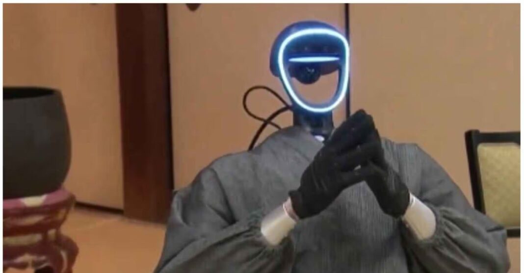 Japan AI Robot Monk