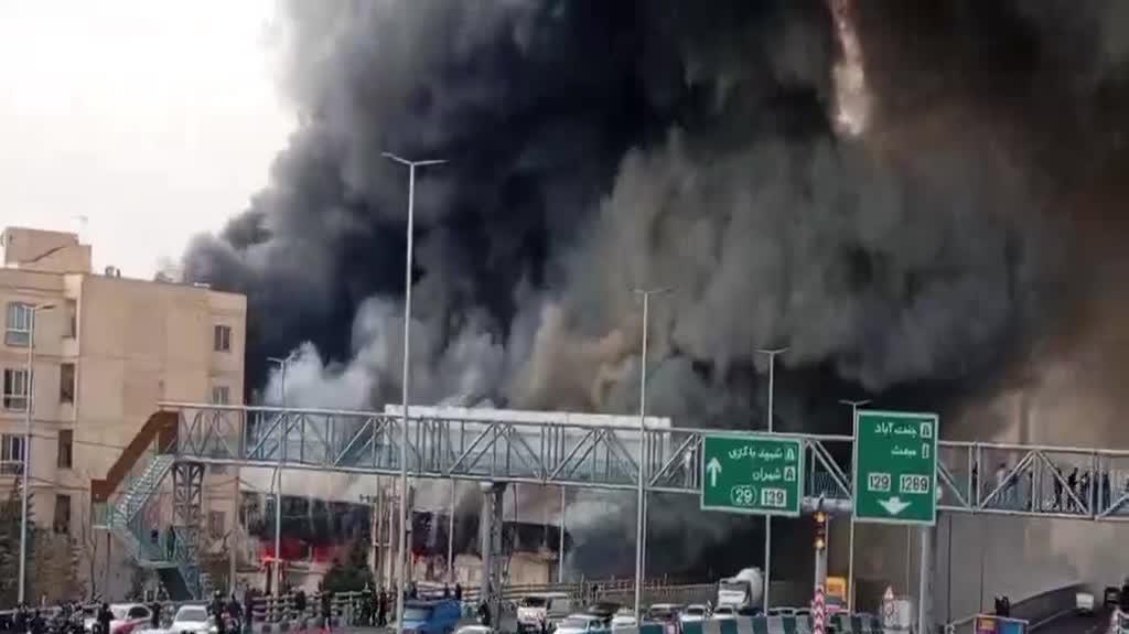 Tehran market fire