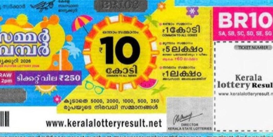 Kerala Summer Bumper Lottery Result 2026
