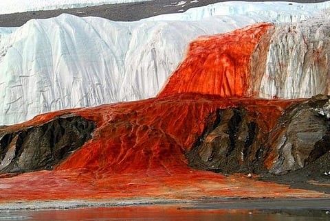 Blood Falls in Antarctica