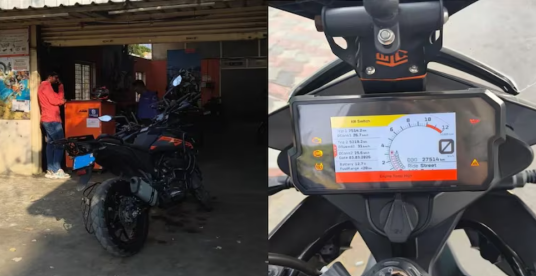 KTM Biker Rescued By Stranger