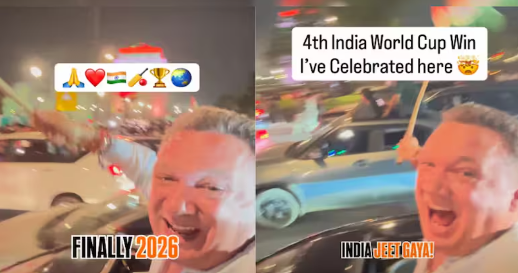British Man Celebrates India World Cup Win