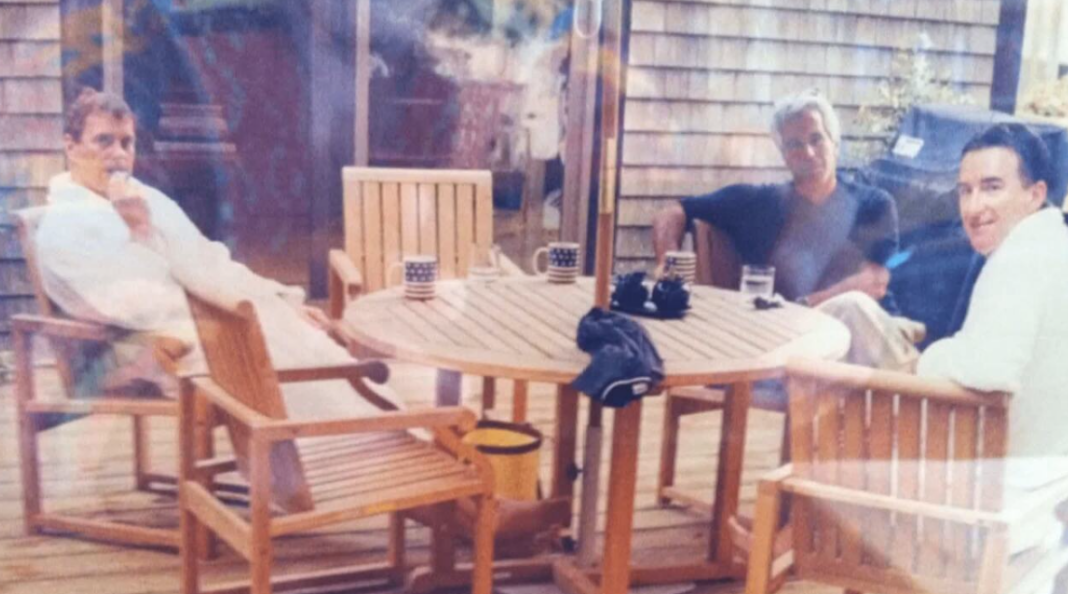 Prince Andrew Jeffrey Epstein Bathrobe Picture