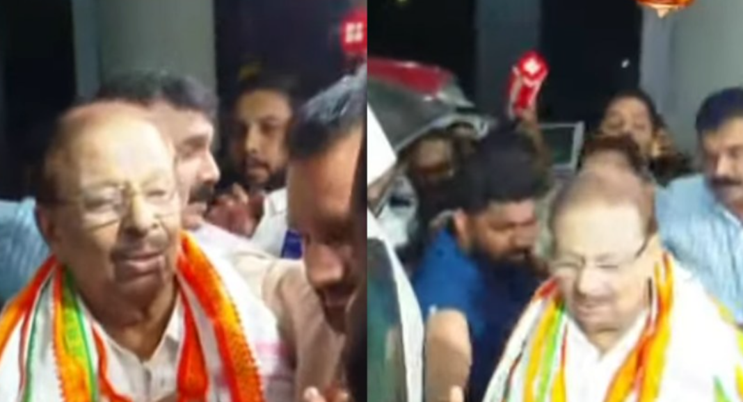 K Sudhakaran Returns to Kannur