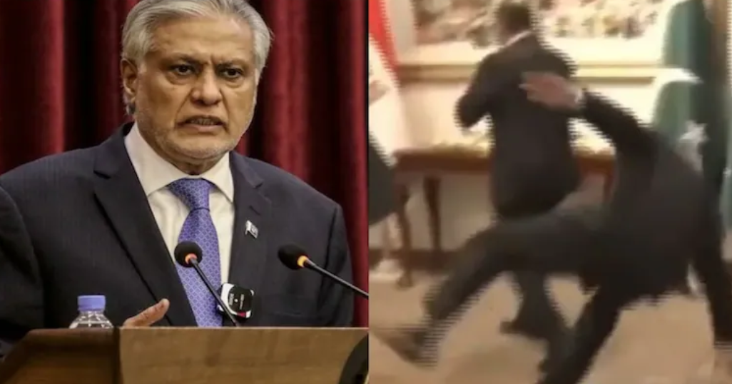 Ishaq Dar Red Carpet Fall Video