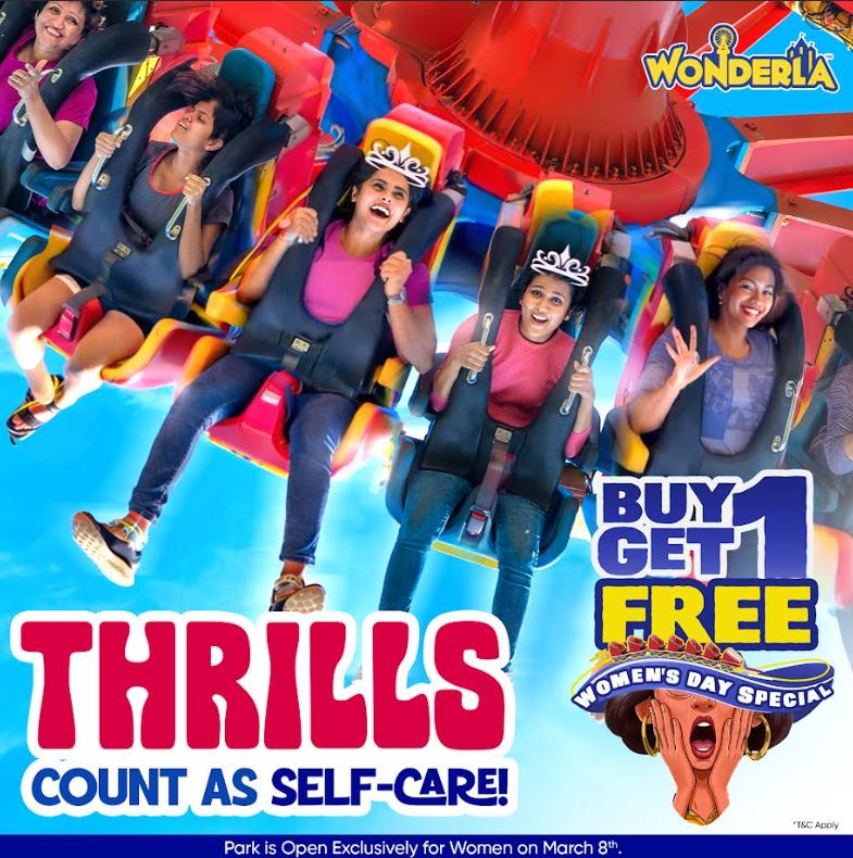 Wonderla Kochi Women's Day offer 2026