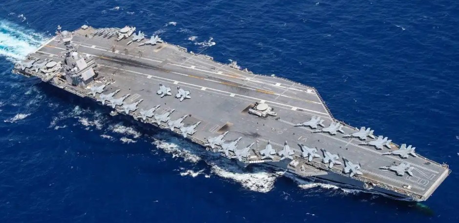 USS Gerald R. Ford fire
