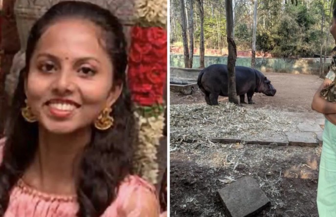 Hippo Attack Shivamogga Zoo