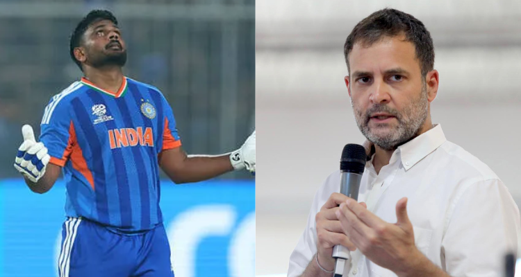 Rahul Gandhi praises Sanju Samson Thiruvananthapuram