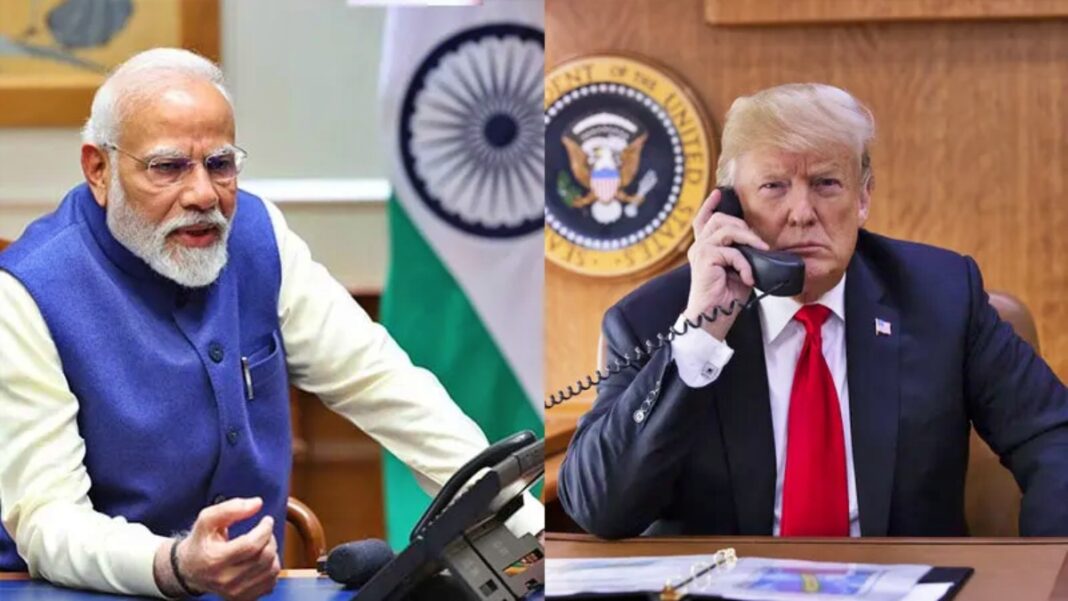 Modi Trump phone Call