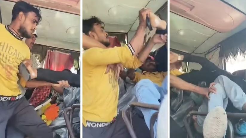 Madhya Pradesh Bus Fight