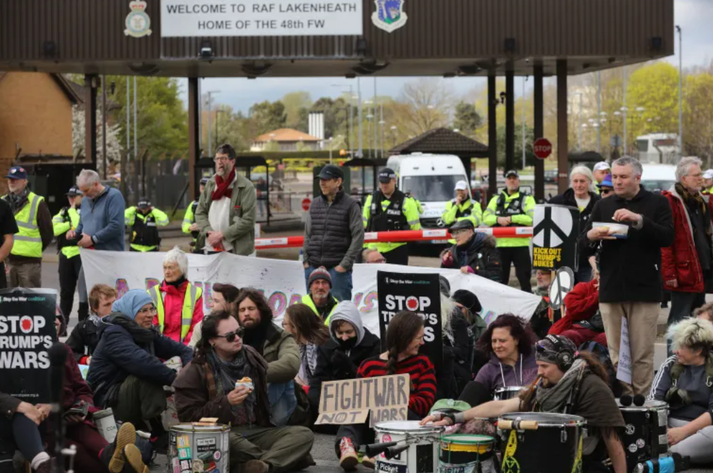 RAF Lakenheath Protest