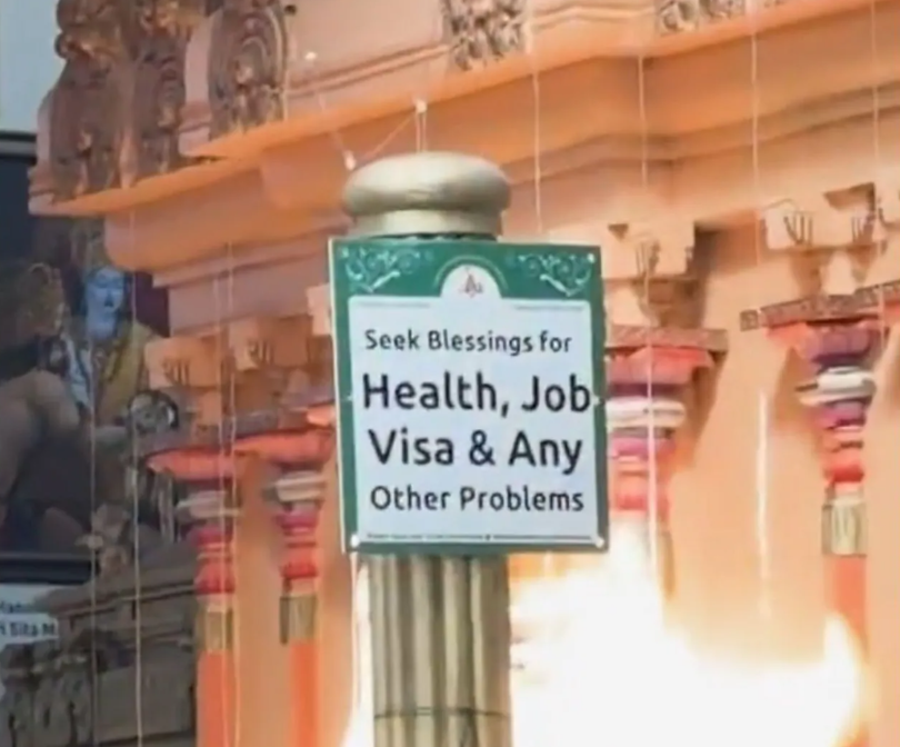 Texas Indian Temple Job Visa Blessing