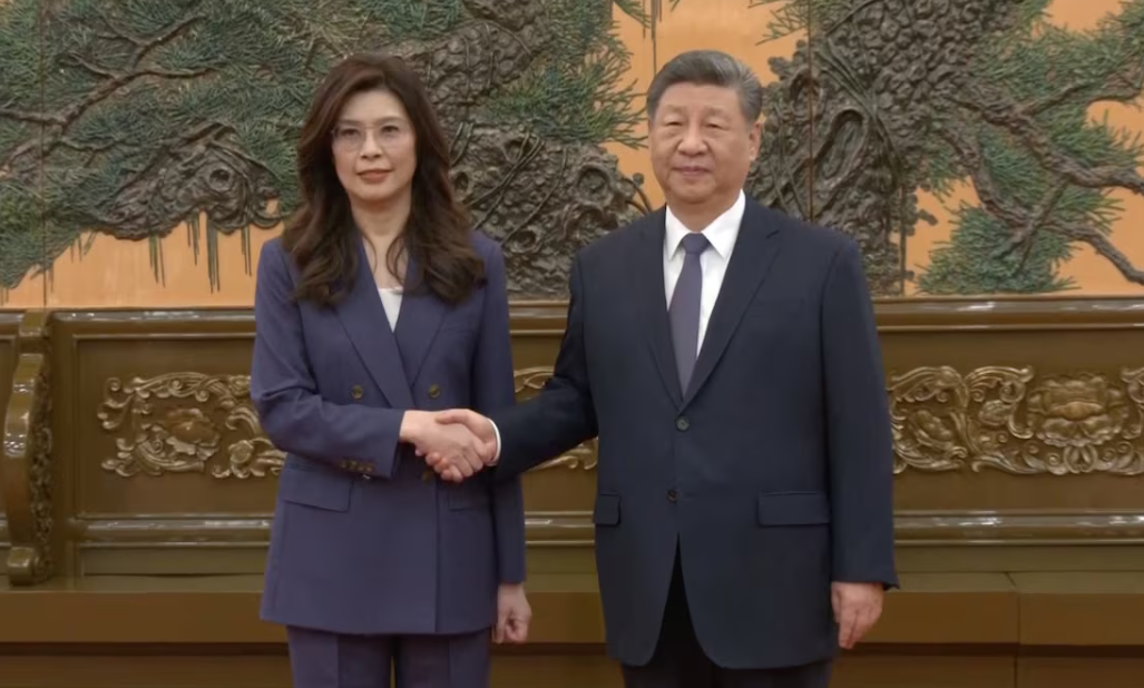 Xi Jinping Cheng Li-wun Meeting