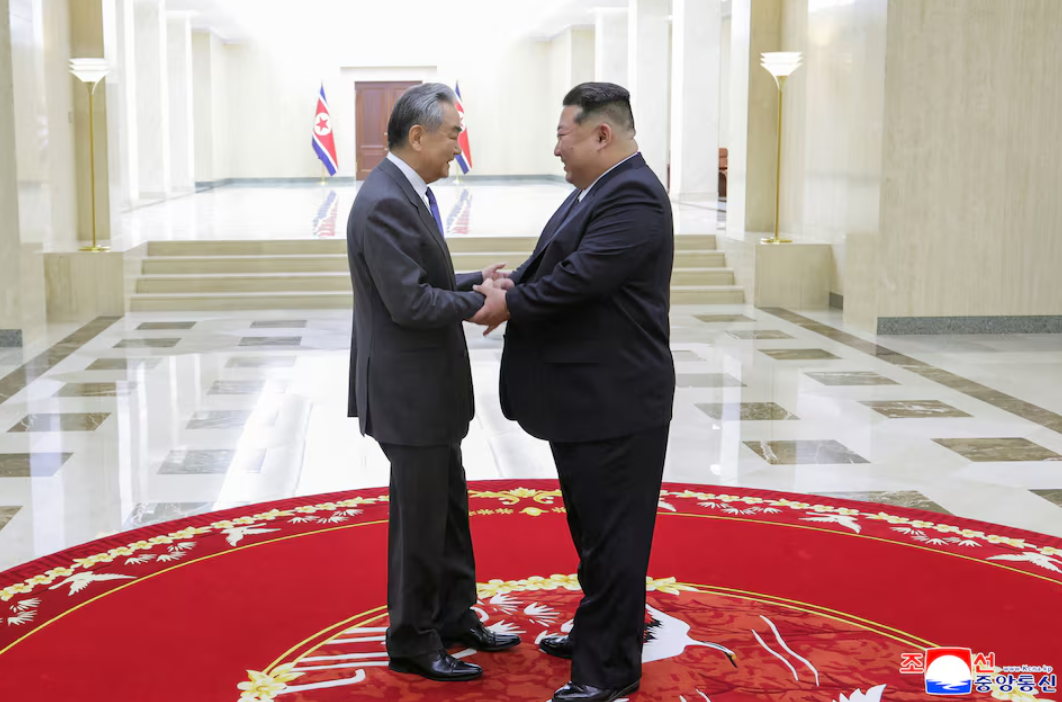 Wang Yi Kim Jong Un Meeting Pyongyang