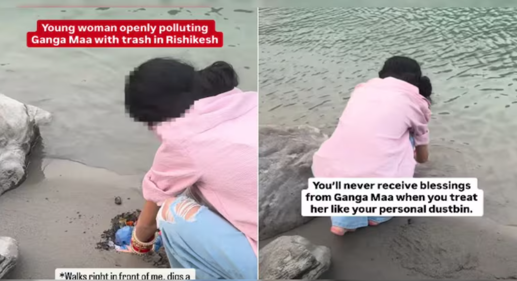 Rishikesh Ganga Pollution Viral Video
