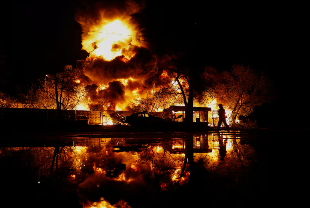 Russian Missile Strike Kyiv