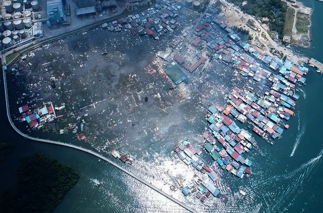 Malaysia Water Village Fire