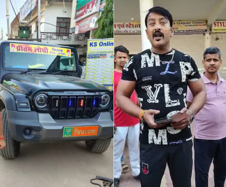 BJP MLA Pritam Lodhi Threatens Police