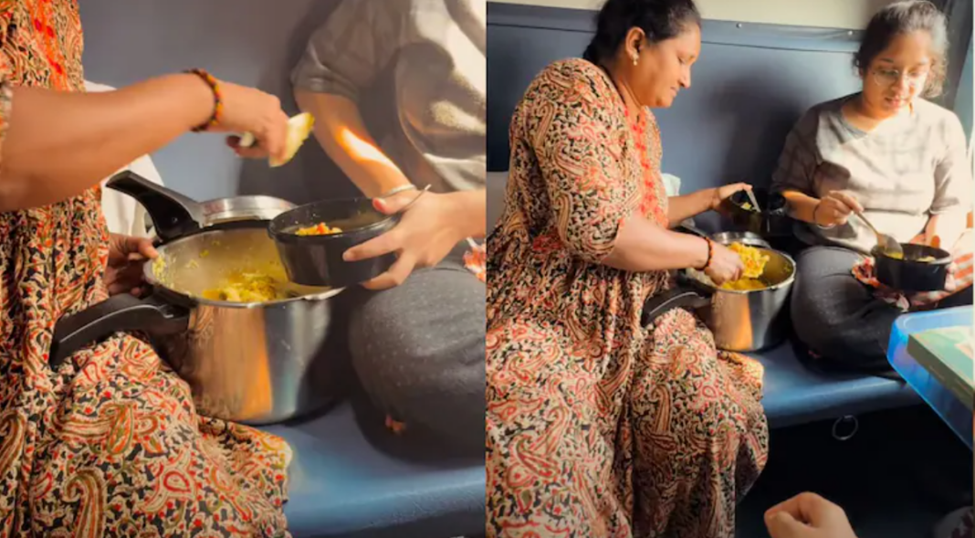 Indian Mom Train Viral Video