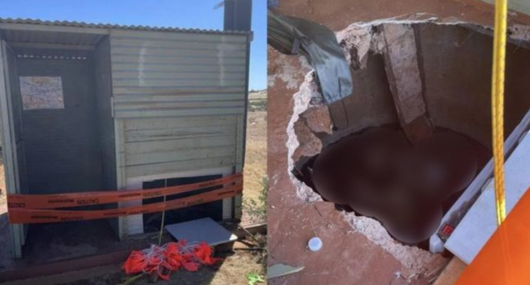 Woman Falls Into Toilet Pit