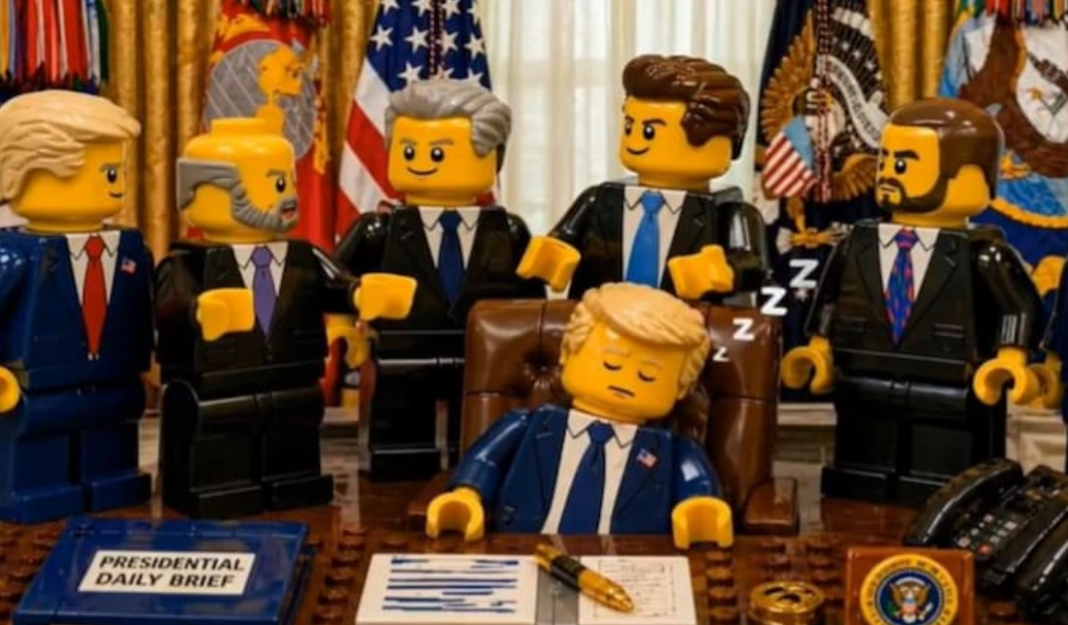 Trump Iran Lego AI Meme