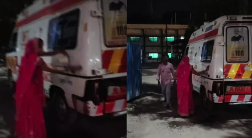 Woman Made to Wash Ambulance Katni