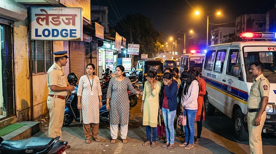 Pimpri Chinchwad Prostitution Raid