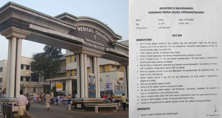 Trivandrum Medical College Wrong Scanning Report