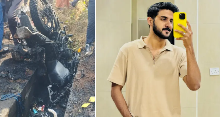 Kannur Bike Accident Fire