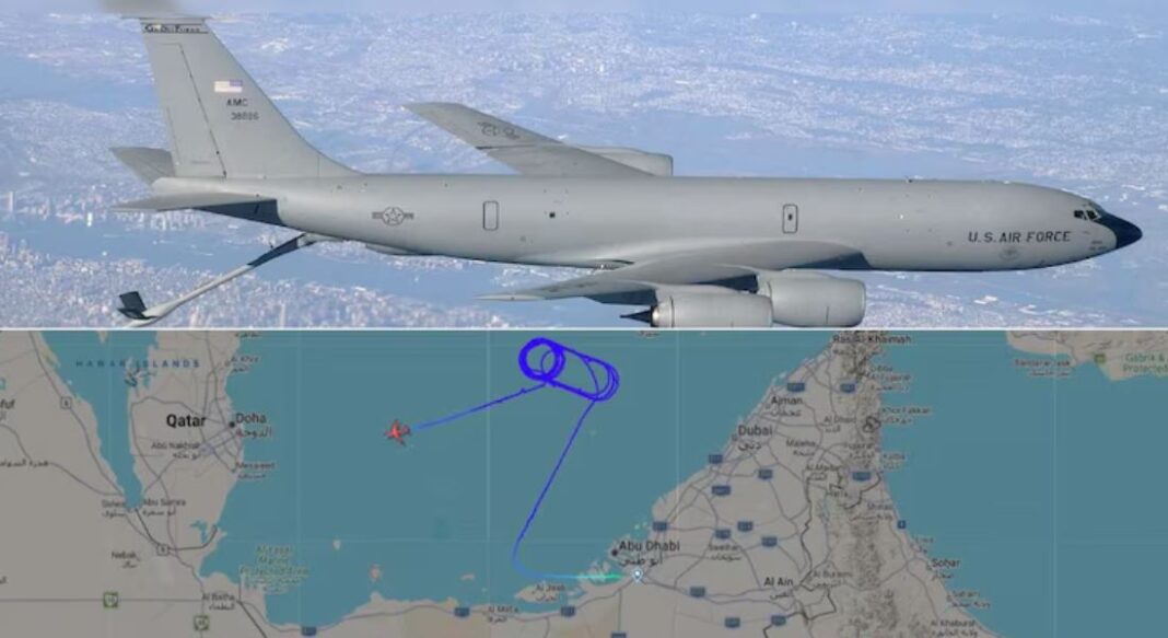 US Military KC 135 Stratotanker Emergency