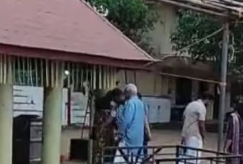 P Jayarajan Kodungallur Temple Visit
