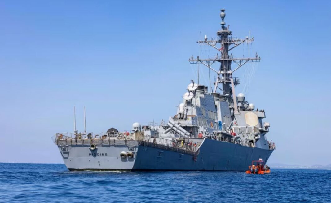 US warship