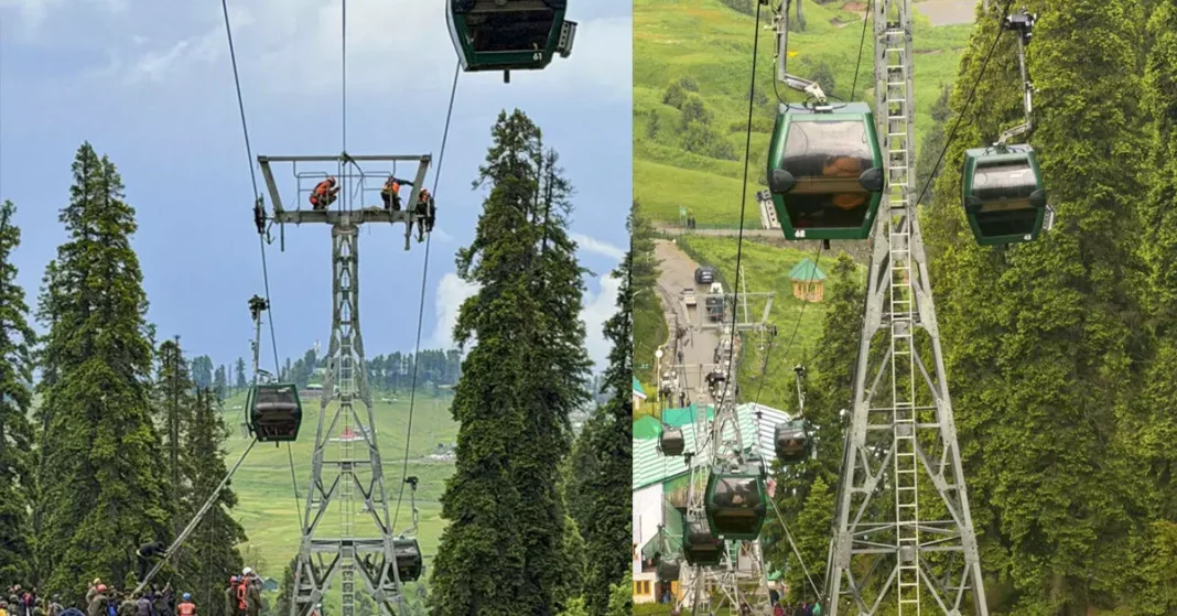 Gulmarg Gondola accident cable car technical snag