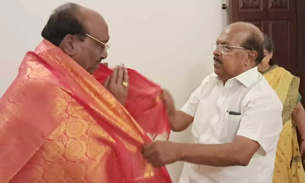 G Sudhakaran MLA-Vellappally Natesan Meeting