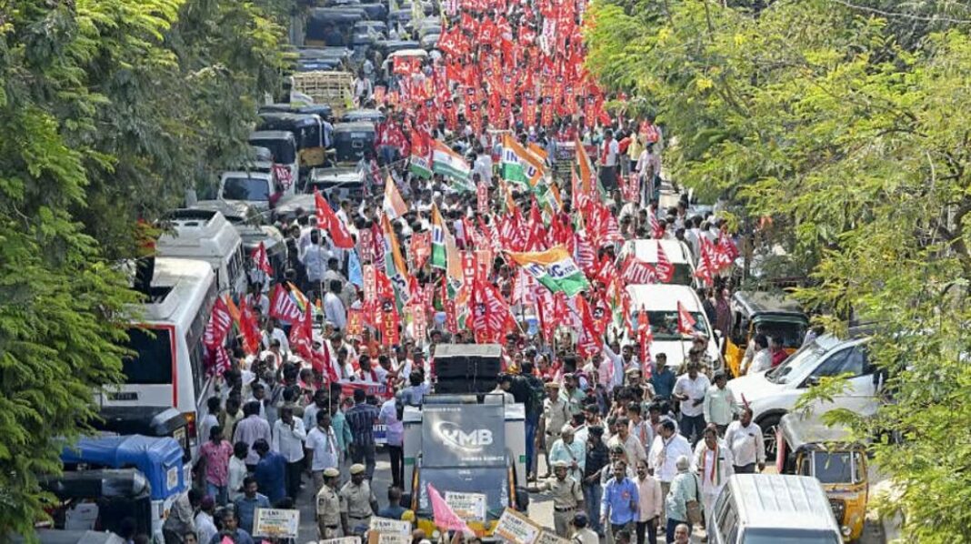 New Labour Codes Protest India