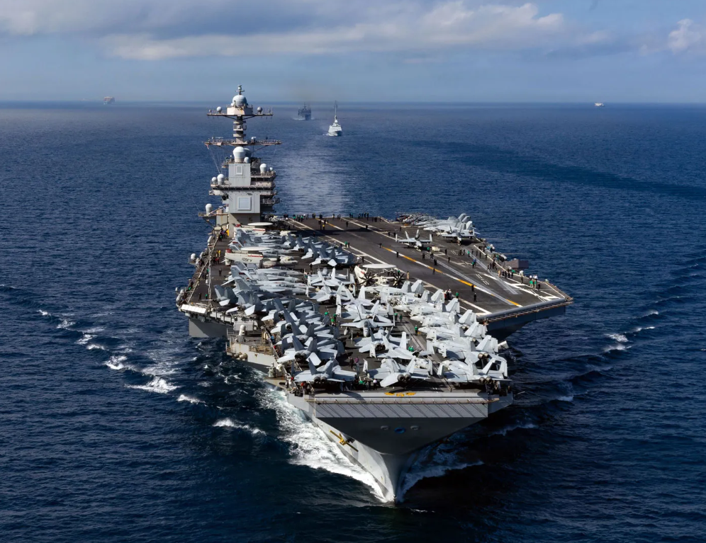 USS Gerald R Ford Persian Gulf Exit