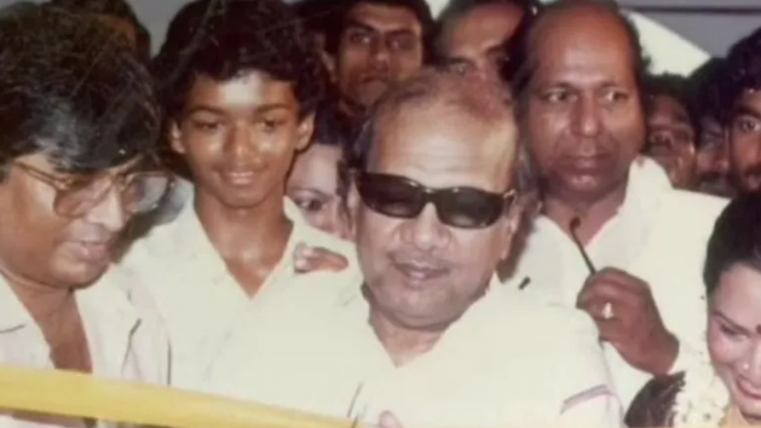 Vijay Karunanidhi throwback photo