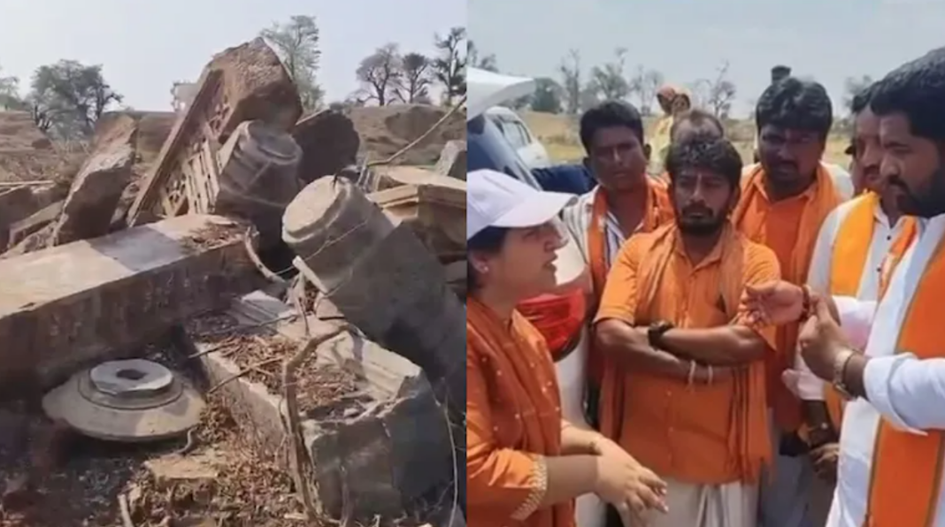 Warangal Kakatiya Shiva temple DEMOLITION