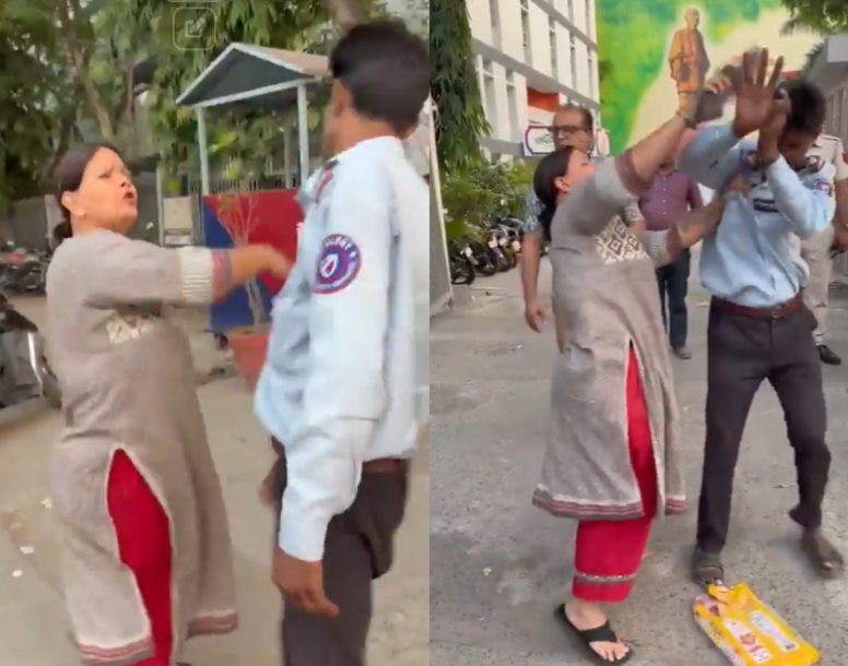 Delhi Dog Activist Slaps Guard