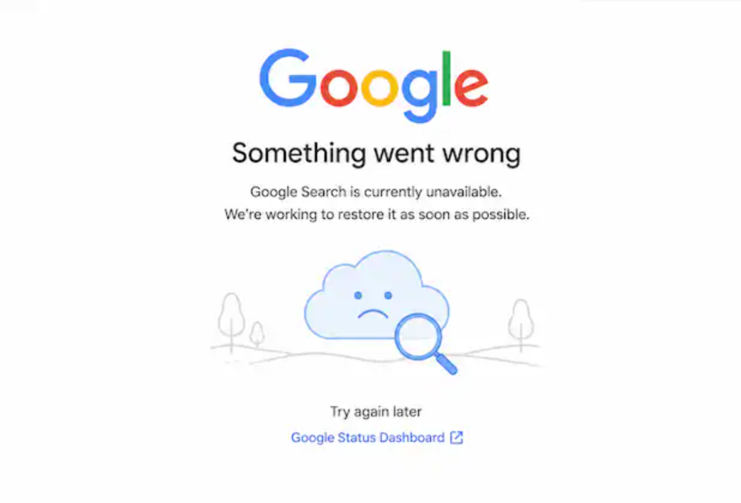Google Search Outage