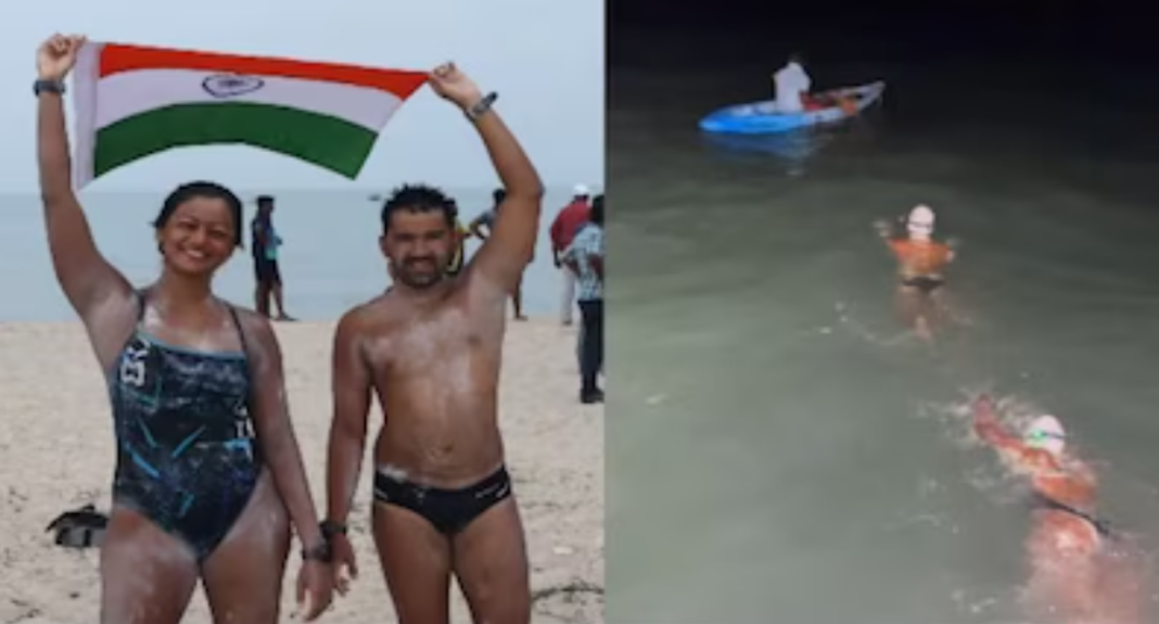 Bengaluru Couple Swim Sri Lanka to India