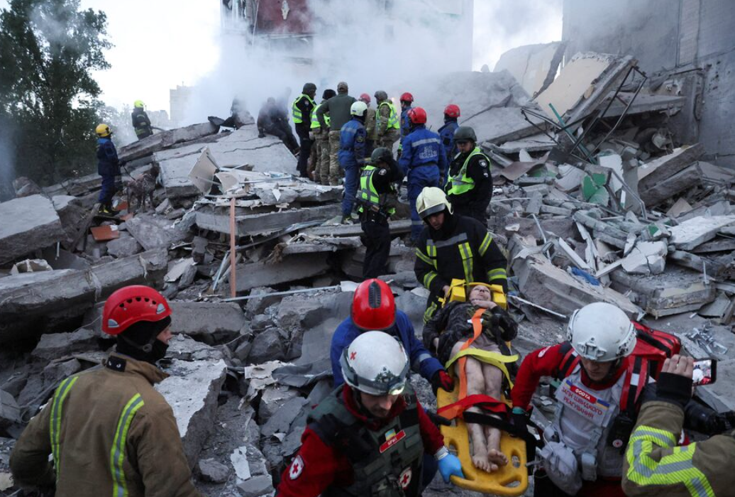 Russia Drone Strikes Kyiv